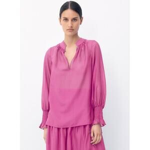 Bird & Knoll Izzy Fuschia Blouse